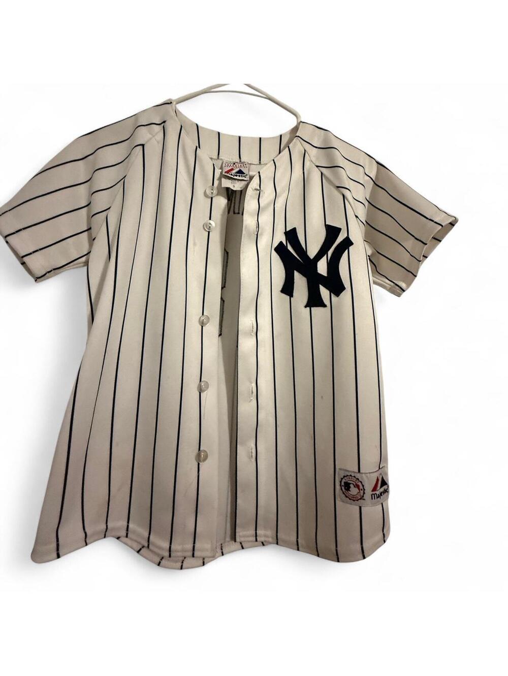 MLB Genuine Merchandise Kids Vintage Y2K New York Yankees Damon Jersey Size S